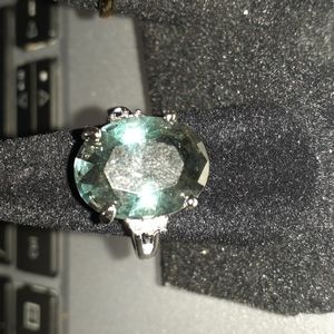 Fashion Women 925 Sterling Silver Nutural London Topaz